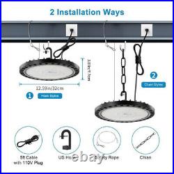 6Pack 300W UFO LED High Bay Light Shop Lights Warehouse Commercial Lighting Lamp