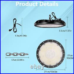 6Pack 300W UFO LED High Bay Light Warehouse Industrial Garage Commercial Fixture