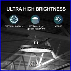 6Pack 300W UFO Led High Bay Light 300Watt Commercial Industrial Warehouse Lights