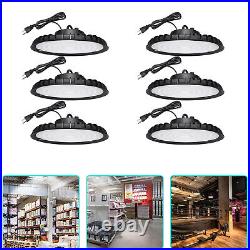 6Pack 300W UFO Led High Bay Light 300Watt Warehouse Industrial Gym Garage Light