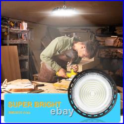 6Pack 300W UFO Led High Bay Light 5000K Industrial Commercial Warehouse Lights