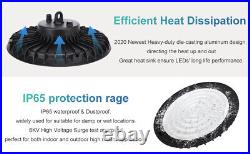 6Pack 300W UFO Led High Bay Light Factory Gym Warehouse Industrial Shop Light