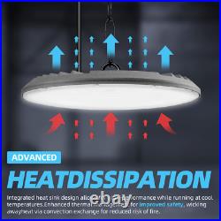 6Pack 300W UFO Led High Bay Light Factory Warehouse Commercial Led Shop Lights