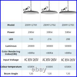 6Pack 300W UFO Led High Bay Light Factory Warehouse Commercial Led Shop Lights