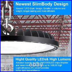 6Pack 400W Led UFO High Bay Light Industrial Warehouse Commercial Factory Light