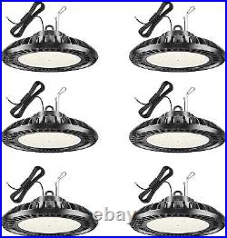 6Pack Commercial Warehouse UFO LED High Bay Area Lights 400W 56000LM AC100-277V