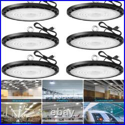 6Pack UFO LED High Bay Light 6000K, Plug & Play Lighting for Warehouse GYM Barn