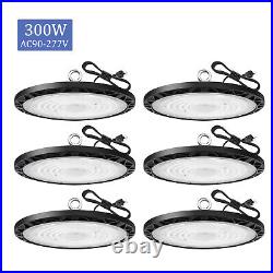 6Pack UFO Led High Bay Light 300W Industrial Commercial Warehouse Shop Gym Light