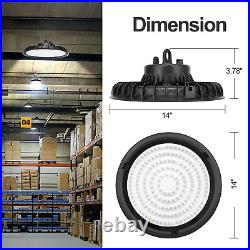 6Pcs 300W UFO LED High Bay Light 120° Work Shop Factory Warehouse Lighting 6000K