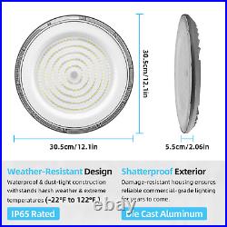 6Pcs 300W UFO Led High Bay Light Commercial Industrial Warehouse Garage Light