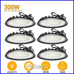 6Pcs 300W UFO Led High Bay Light Industrial Commercial Garage Factory Shop Light 6Pcs 300W UFO Led High Bay Light Industrial Commercial Garage Factory Shop Light