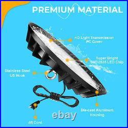 6Pcs 300W UFO Led High Bay Light Industrial Commercial Garage Factory Shop Light