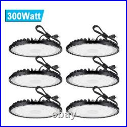 6Pcs UFO LED High Bay Light 300W Industrial Commercial Factory Garage Shop Light