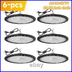 6Pcs UFO Led High Bay Light 500W Industrial Commercial Factory Led Shop Light