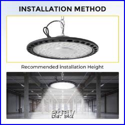 6Pcs UFO Led High Bay Light 500W Industrial Commercial Factory Led Shop Light