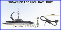 6Pcs UFO Led High Bay Light 500W Industrial Commercial Factory Led Shop Light