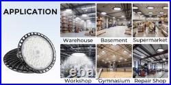 6Pcs UFO Led High Bay Light 500W Industrial Commercial Factory Led Shop Light