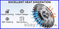 6Pcs UFO Led High Bay Light 500W Industrial Commercial Factory Led Shop Light