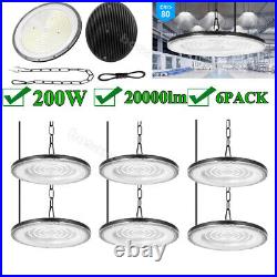 6X 200W UFO LED High Bay Light Shop Lights Fixture Warehouse Gym Industrial Lamp 6X 200W UFO LED High Bay Light Shop Lights Fixture Warehouse Gym Industrial Lamp