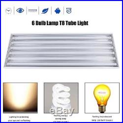 6 Bulb / Lamp T8 LED High Bay Warehouse Commercial Lighting Fixture (QTY 12) VI