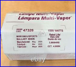 6-PACK GE MVR1500/U/SPORTS 1500W Metal Halide BT56 Mogul E39 4000K Sports Lamp