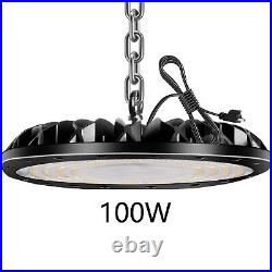 6 Pack 100W UFO LED High Bay Light Commercial Warehouse Factory Lighting Fixture