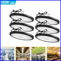 6 Pack 100W UFO Led High Bay Light Industrial Commercial Warehouse Shop Light