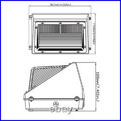 6 Pack 120W Led Wall Pack Security Commercial Industrial Led Wall Light 5000K