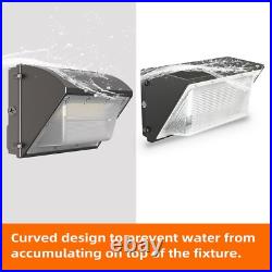 6 Pack 125W LED Wall Pack Light with Dusk-to-Dawn, Commercial Security Lighting