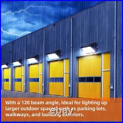6 Pack 125W LED Wall Pack Light with Dusk-to-Dawn, Commercial Security Lighting