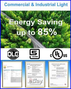 6 Pack 150W LED Parking Lot Light with Photocell, Commercial Shoebox Pole Light