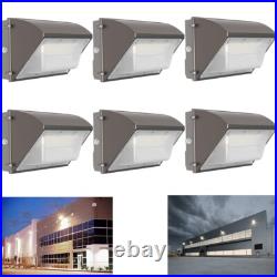 6 Pack 150W LED Wall Pack Light Dusk to Dawn Commercial Outdoor Security Light