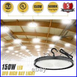 6 Pack 150W Round UFO High Bay Warehouse Shop Light LED Industrial Factory Lamp 6 Pack 150W Round UFO High Bay Warehouse Shop Light LED Industrial Factory Lamp