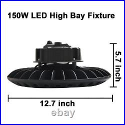 6 Pack 150W UFO High Bay LED Light Warehouse Grocery Store 300w HID Replacement