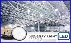 6 Pack 200W UFO LED High Bay Light Commercial Factory Warehouse Light Fixtures