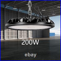 6 Pack 200W UFO LED High Bay Light Industrial Factory Warehouse Shop Commercia