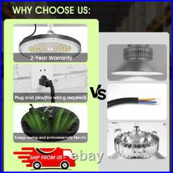 6 Pack 200W UFO LED High Bay Light Shop Industrial Commercial Factory Warehouse