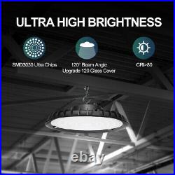 6 Pack 200W UFO Led High Bay Light 200 Watts Commercial Warehouse Factory Lights