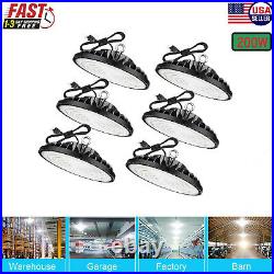 6 Pack 200W UFO Led High Bay Light Commercial Industrial Warehouse Light Fixture