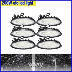 6 Pack 200W UFO Led High Bay Light Commercial Industrial Warehouse Shop Lights