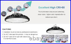 6 Pack 200W UFO Led High Bay Light Commercial Industrial Warehouse Shop Lights