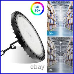 6 Pack 200W UFO Led High Bay Light Factory Warehouse Commercial Led Shop Lights