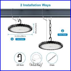 6 Pack 200W UFO Led High Bay Light Factory Warehouse Commercial Led Shop Lights
