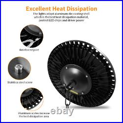 6 Pack 200W UFO Led High Bay Light Factory Warehouse Commercial Led Shop Lights