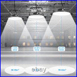 6 Pack 200W UFO Led High Bay Light Factory Warehouse Commercial Light Fixtures