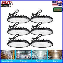 6 Pack 200W UFO Led High Bay Light Industrial Commercial Warehouse Shop Light