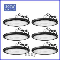 6 Pack 200W UFO Led High Bay Light Warehouse Factory Industrial Light Fixture 6 Pack 200W UFO Led High Bay Light Warehouse Factory Industrial Light Fixture
