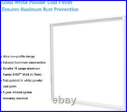6 Pack 2X2 FT Surface Mount Kit for LED Flat Panel Light Aluminum 24X24 Inch C