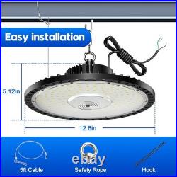 6 Pack 300W UFO LED High Bay Light with Motion Sensor Smart High Bay LED Light