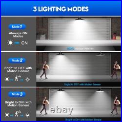 6 Pack 300W UFO LED High Bay Light with Motion Sensor Smart High Bay LED Light